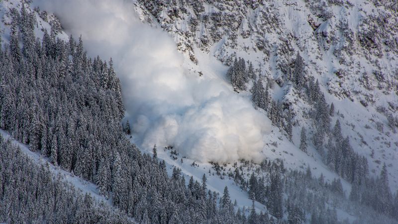 An avalanche in Austria.