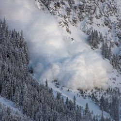 An avalanche in Austria.