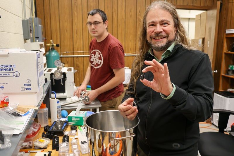 Physicist Patrick Huber looks for traces of dark matter in ancient rocks.