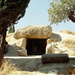 The entrance to the dolmen at Menga