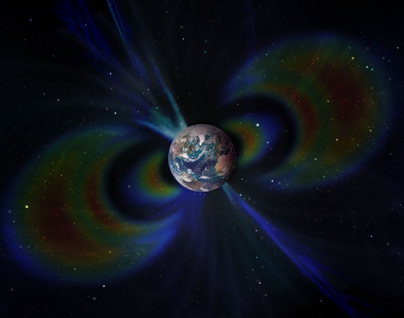 Earth's magnetic field and poles