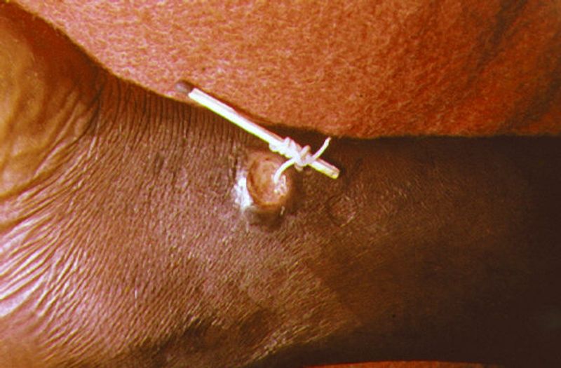 Guinea worm removal