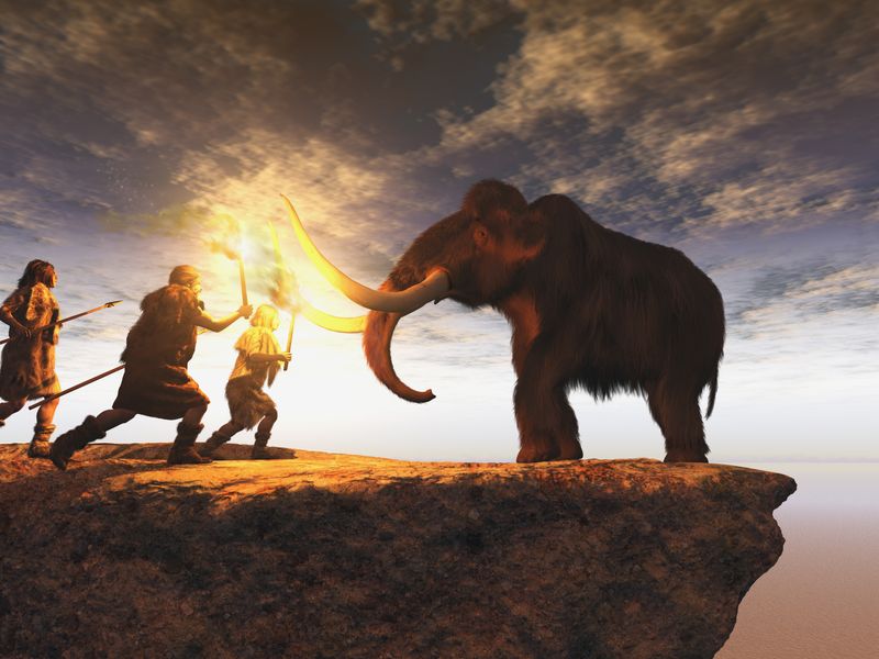 Ice Age mammoth hunt