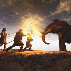 Ice Age mammoth hunt