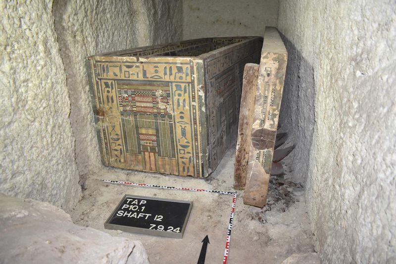 Idy’s beautifully decorated coffins were recently discovered by archeologists from the The Asyut Project.