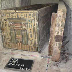 Idy’s beautifully decorated coffins were recently discovered by archeologists from the The Asyut Project.