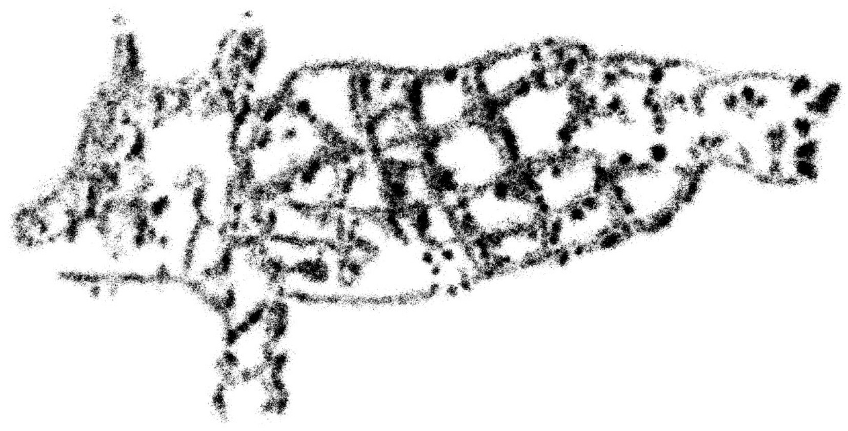 Outline of ancient Egyptian Capricornus glyph