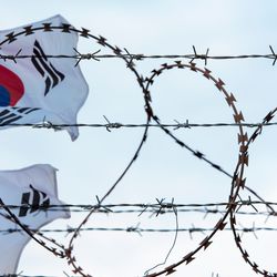 Korean Demilitarized Zone Flag of South Korea Country Board