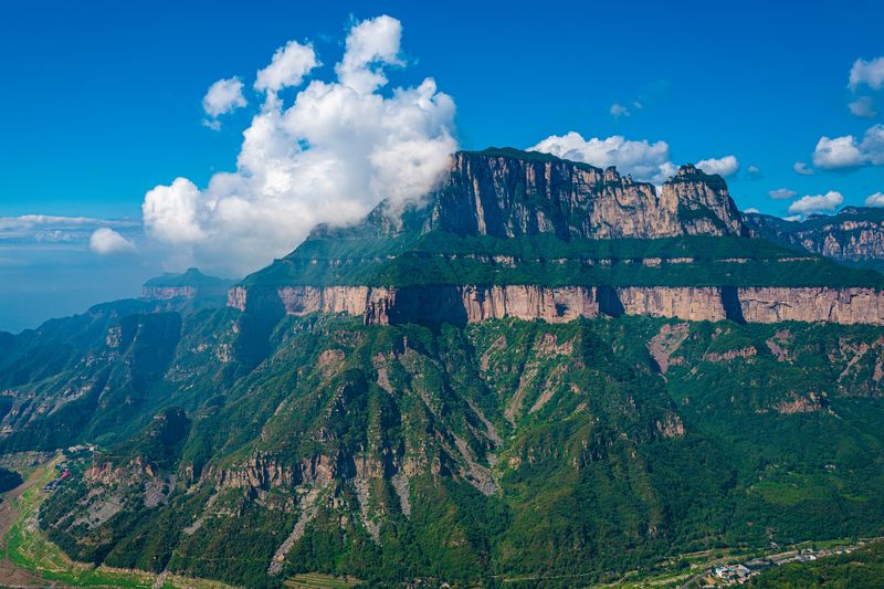 Landscape photo taken during a tour of Taihang Mountain in China