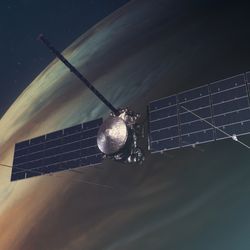 NASA’s Europa Clipper spacecraft in orbit around Jupiter