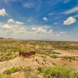 Panoramic view of Olduvai Gorge