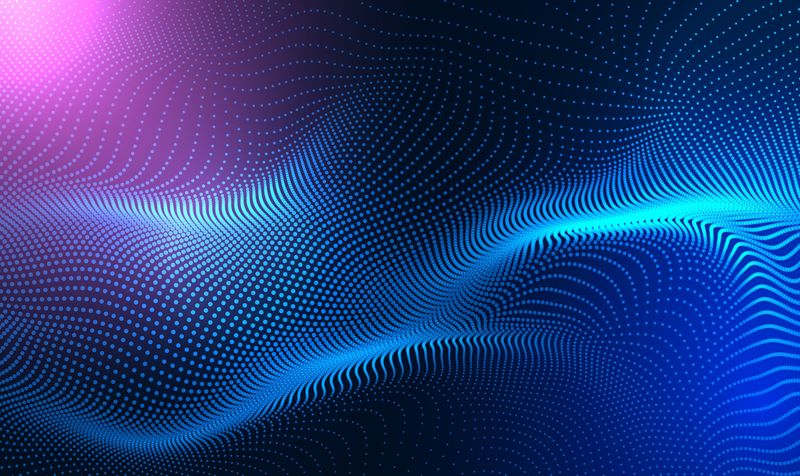 Abstract Waving Particle Technology Background