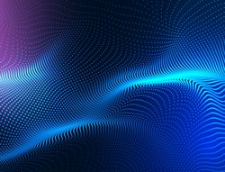 Abstract Waving Particle Technology Background