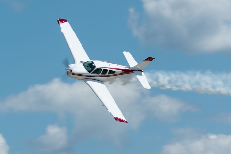 Plane flying as normal. 