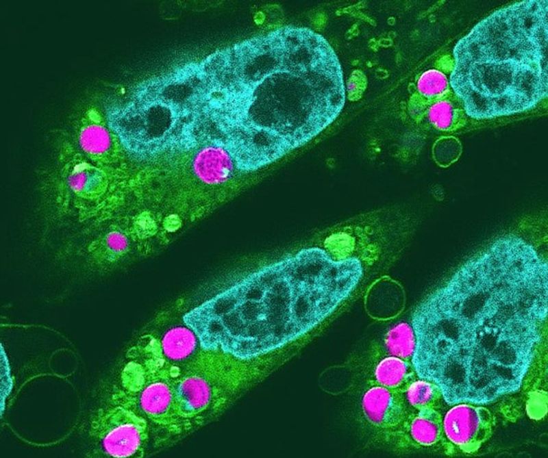 Animal cells with chloroplasts