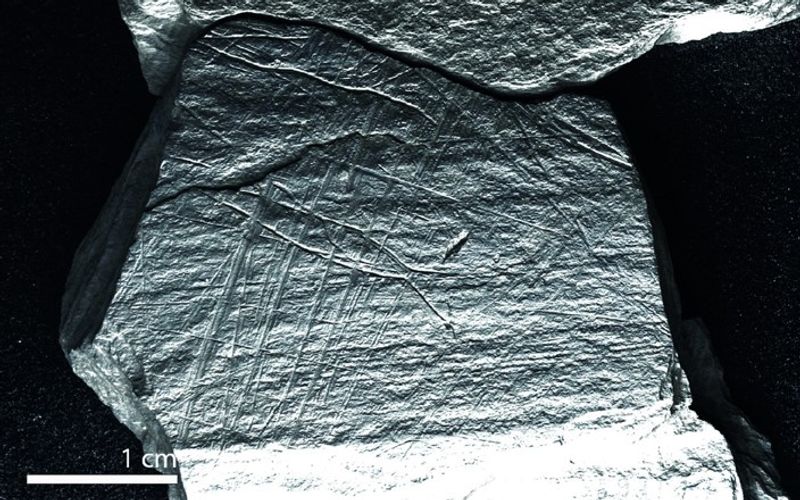 15,800-year-old engraving of a fish in a net