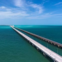 Progeso pier, Mexico, stretching out into the ocean