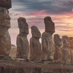 Rapa Nui, aka Easter Island, is most famous for its giant maoi stone statues.