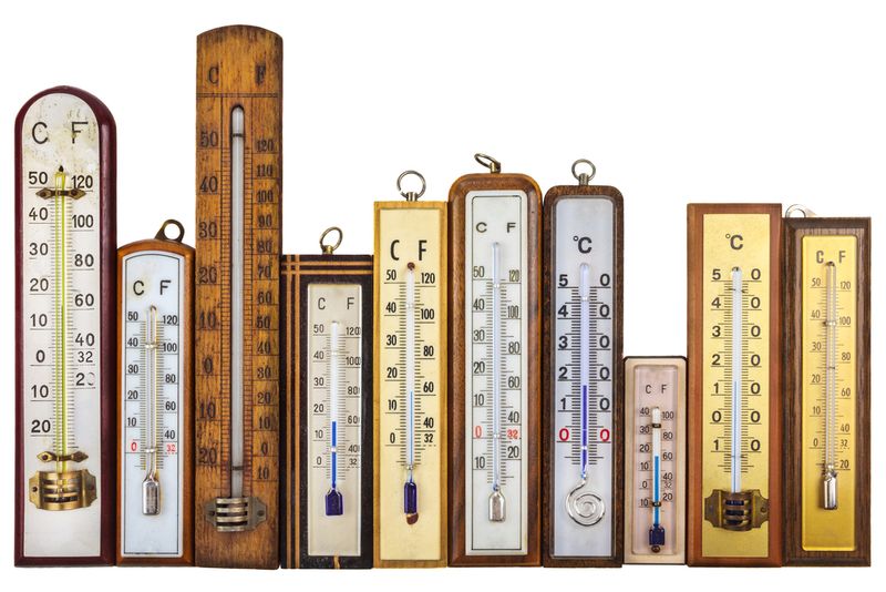 Set of retro thermometers 