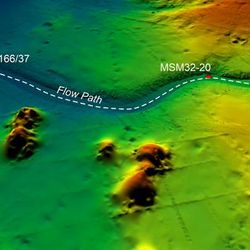 3D image of giant underwater avalanche