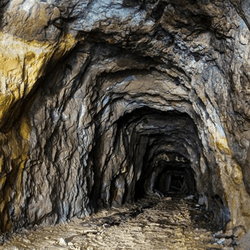 An abandoned uranium mine.