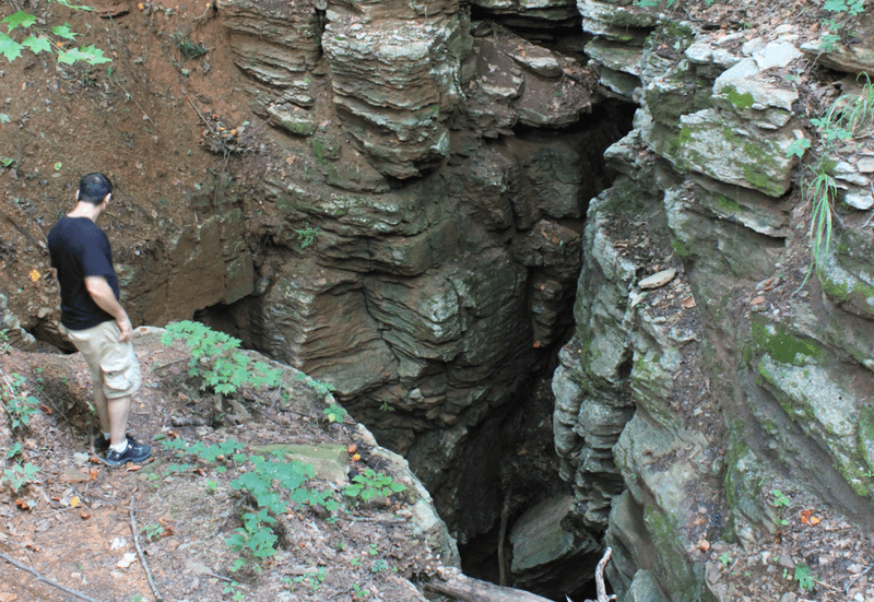 Entrance to Ellison's Cave in Walker County, Georgia.