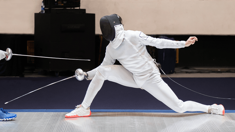 A fencer attached to an electric cable.