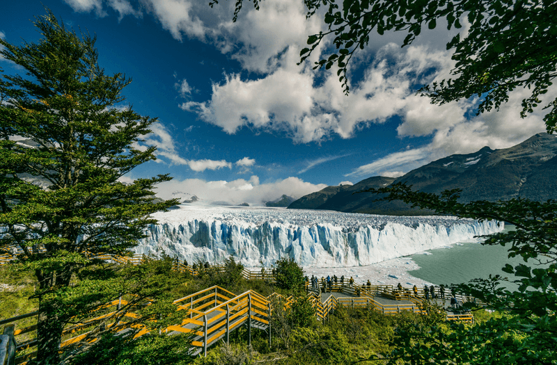 The Perito Moreno Glacier in Los Glaciares National Park, located in the deep southwest of Argentina