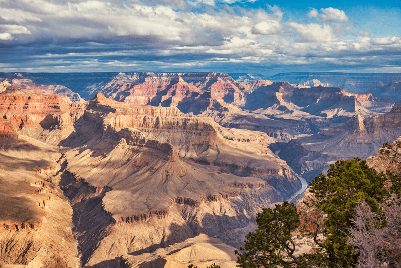 Grand Canyon aerial view. picturesque landscape of America