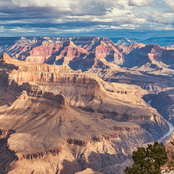 Grand Canyon aerial view. picturesque landscape of America