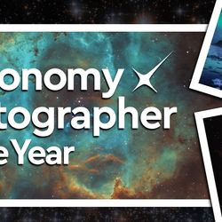 Graphic of three beautiful space images showing the competition entries.