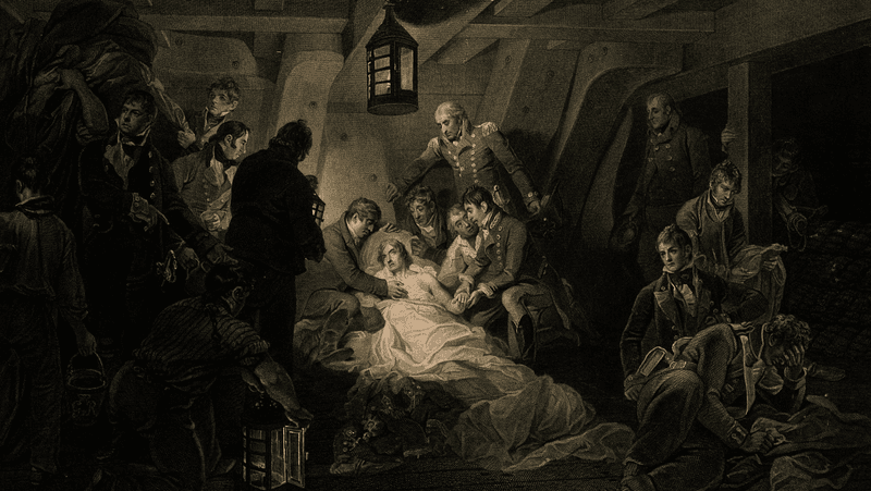 nelson dying on the quarter deck aboard HMS victory