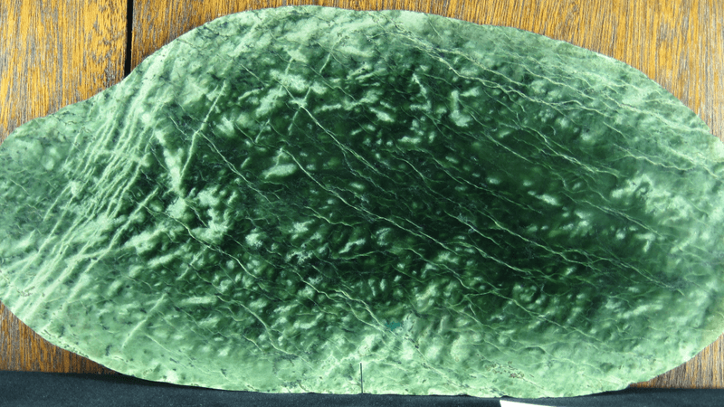 a fragment of nephrite jade