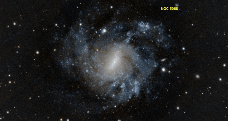 NGC 5068 is a fairly ordinary, if releatively close, spiral galaxy, but in looking for dwarf galaxies around it astronomers found something much more significant.