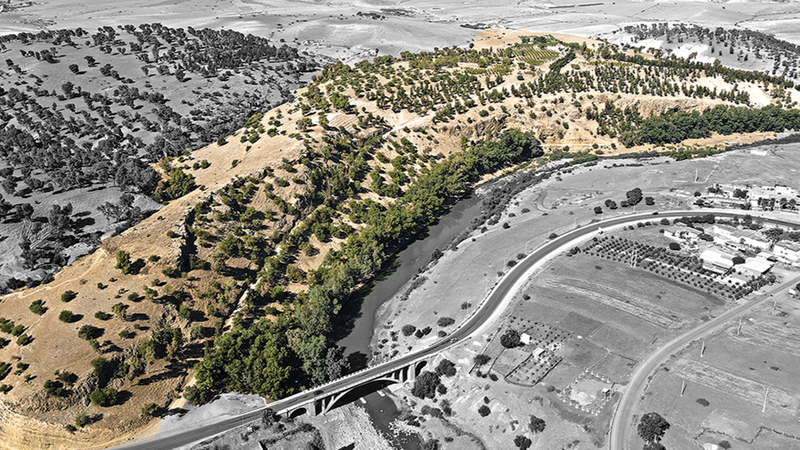 Aerial photo of Oued Beht