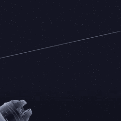 NASA’s Psyche spacecraft is depicted receiving a laser signal from two observatories on Earth. Nothing is to scale and everything is in a grey scale