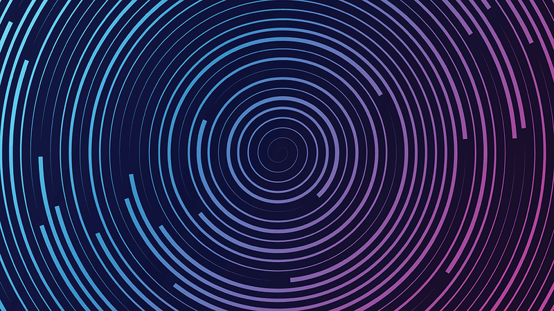 A spiral pattern, representing the inside of a Tipler cylinder.