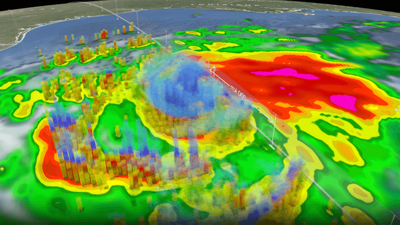 Hurricane Milton visualized by NASA.