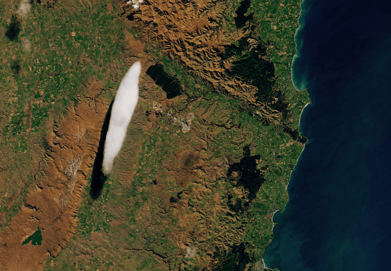 Taieri Pet was seen by the OLI (Operational Land Imager) onboard the Landsat 8 satellite, acquired on September 7, 2024.