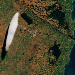 Taieri Pet was seen by the OLI (Operational Land Imager) onboard the Landsat 8 satellite, acquired on September 7, 2024.