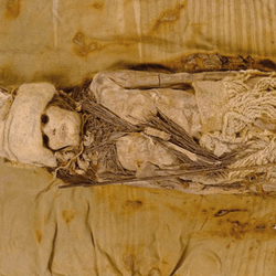 One of the Tarim Mummies and the world's oldest cheese 