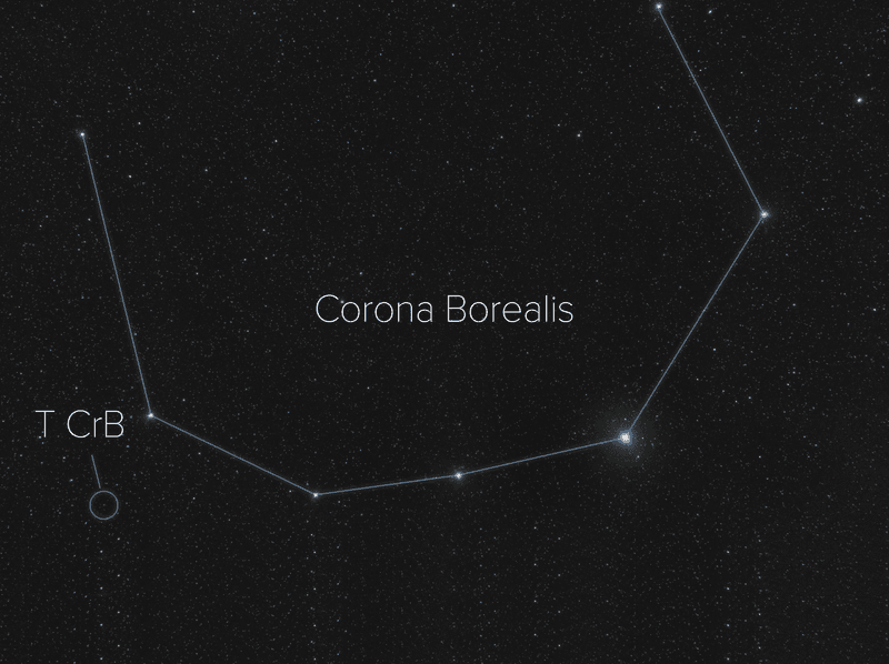 The constellation Corona Borealis