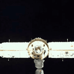 Rear view of Tiangong space station.