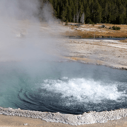 Crested Pool in Yellowstone National Park.